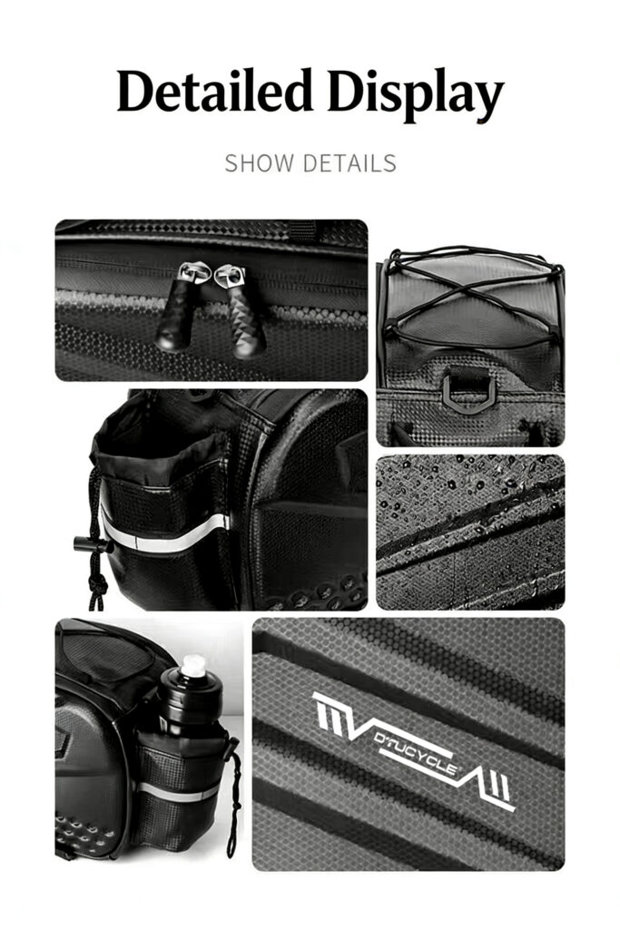 EVA Hard Shell Bike Rear Rack Bag