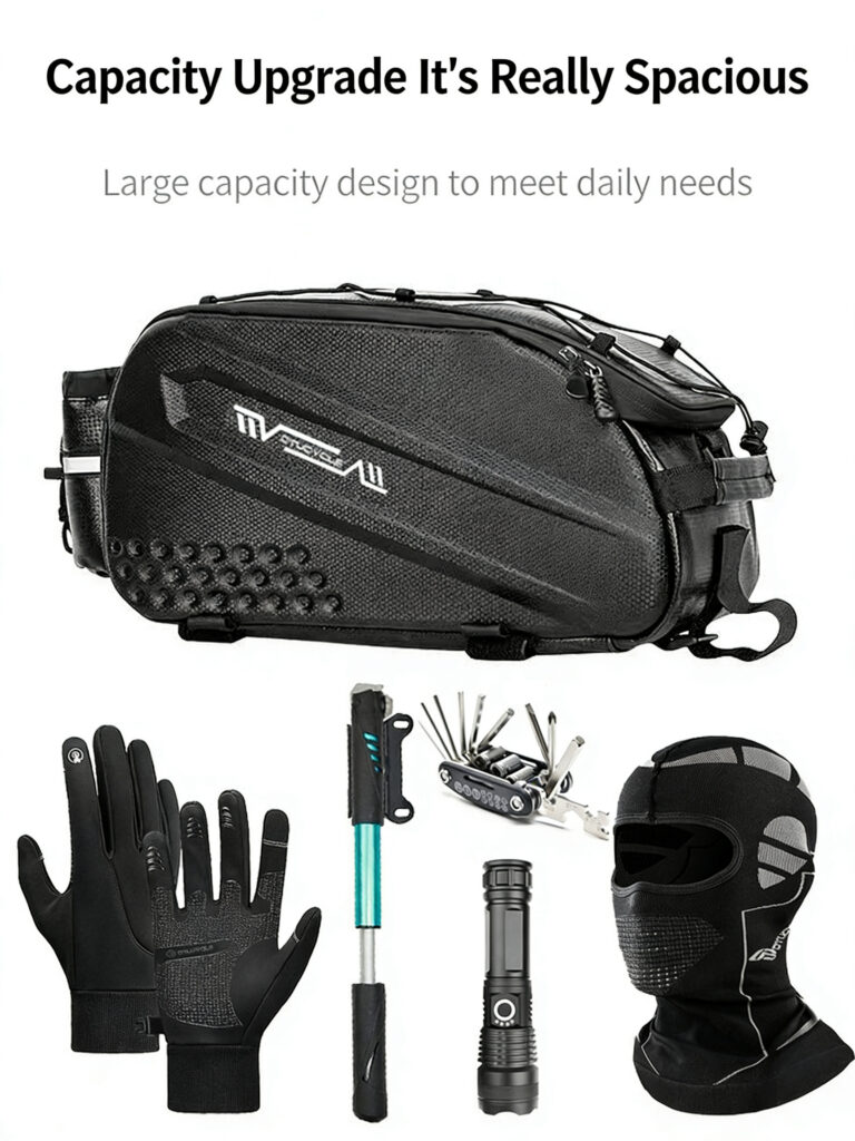 EVA Hard Shell Bike Rear Rack Bag