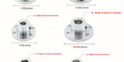 High-Torque Flange Coupling - Keyed & Set Screw Rigid Type (High-Strength Aluminum Alloy)