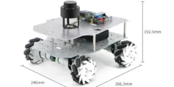 STM32 LiDAR Smart Car Kit, with Meccanum Wheel, APP Remote Control Chassis L150 Pro